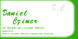 daniel czimer business card